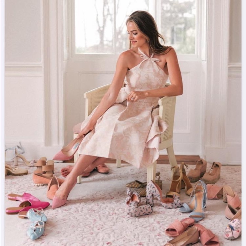 Gal Meets Glam Evelyn Holly Jacquard Halter